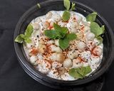 A picture of step 2 of Makhana raita.