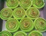 Foto langkah ke 4 dari resep CUP CAKE TAPE PANDAN (kukus).