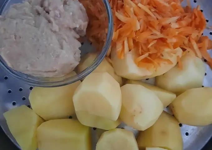 Langkah-langkah untuk membuat Cara bikin Perkedel (kentang wortel) Panggang Khas Depok ala Dapur Rumah ðŸ˜‹