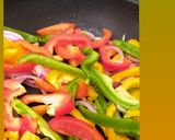 A picture of step 2 of Smokie and Pepper Stir Fry.