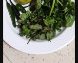 A picture of step 1 of Herbal Mint Soup.