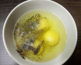 A picture of step 2 of Royal Green Omelette.