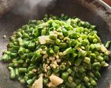 A picture of step 3 of Beans Sabji.