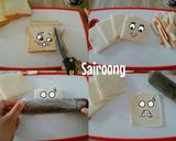 รูปขั้นตอนการทำที่ 2 ของ ขนมปังไส้กล้วยชุบไข่ทอด (โรตีใส่กล้วย)