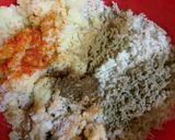 A picture of step 1 of Rice tikki.