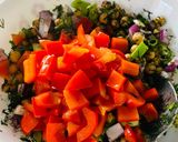 A picture of step 4 of Chickpea salad.