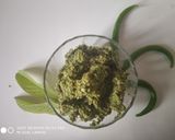 A picture of step 4 of Organic thecha or chutney.