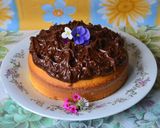 Foto del paso 4 de la receta: Torta de limón con cubierta de chocolate y dulce de leche🍰