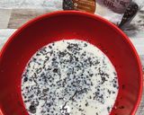 Une image de l'étape 1 de Pudding chia à la pomme.