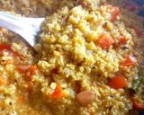 A picture of step 10 of Vegetable proso Millet one pot meal.