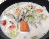 A picture of step 10 of Cozy Cream Chicken & Potato Soup with Black Eyed Pea Flour.