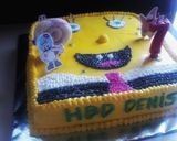 Foto langkah ke 7 dari resep Sponge bob B day cake.