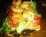 A picture of step 13 of Tex's Philly-Style Surf & Turf 'Club' 🐄🧀🍤🍲🍞🇺🇸.