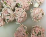 A picture of step 5 of Shaomai (pork steamed dumplings).