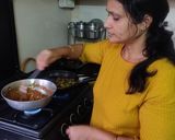 A picture of step 4 of Kabuli biryani.