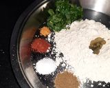 A picture of step 1 of Methi khakhra.