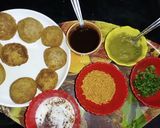 A picture of step 1 of Dahi sev puri.