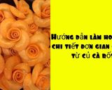 Hình bước làm 1 của món 💐Cách làm hoa hồng từ củ cà rốt
