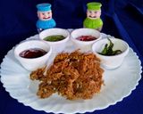 A picture of step 7 of Spicy Bajara Onion Pakoda.
