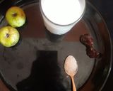 A picture of step 1 of Apple dates milkshake.