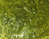 A picture of step 1 of Green coriander & potato curry.