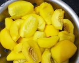 Hình bước làm 1 của món Đào ngâm đường