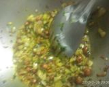 A picture of step 3 of Idli upma.