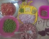 A picture of step 1 of Mutton Keema kaleji with paya punjabi style.