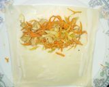 A picture of step 5 of Chicken vegetable rolls.
