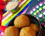 A picture of step 5 of Til Jagarry Laddu.