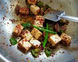 A picture of step 2 of Kadai Paneer.
