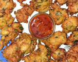 A picture of step 4 of Spring onion fritters.