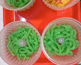Foto langkah ke 5 dari resep Puding Cendol fla Choco Gula Merah.
