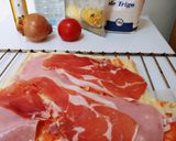 Foto del paso 1 de la receta: Pizza cuixot salat,amb beicon, ceba i formatge sense lactosa