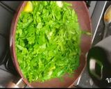A picture of step 11 of Saag Aloo (spinach & patato curry.
