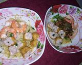 รูปขั้นตอนการทำที่ 6 ของ บะหมี่แคระเต้าหู้หมูกุ้งอบเกลือ