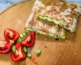 Pas rețetă Quesadilla cu șuncă pentru micul dejun 3 fotografie