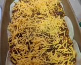 A picture of step 5 of Mexican Lasagna.