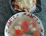 Foto del paso 11 de la receta: Comida completa: caldo de pollo y chilaquiles express