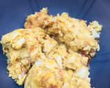 A picture of step 2 of Crispy meaty yam balls.