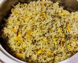 A picture of step 5 of Sweetcorn pulao.