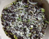 Foto del paso 4 de la receta: Gratinado de lentejas caviar con quinoa y judías verdes