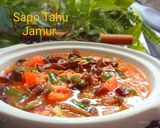 Foto langkah ke 7 dari resep Sapo Tahu Jamur.