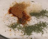 A picture of step 2 of Healthy Mint Raita.