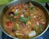 A picture of step 9 of Fried rice with shashlik.