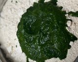 A picture of step 2 of Baby spinach chappathi.