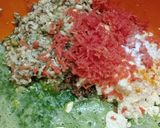A picture of step 1 of Sprout dhokla.