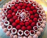 Une image de l'étape 8 de Tarte à la framboise et chantilly mascarpone/framboise, sablé breton.