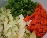 A picture of step 1 of Tikka macroni.
