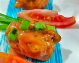 A picture of step 7 of Dynamite chicken.